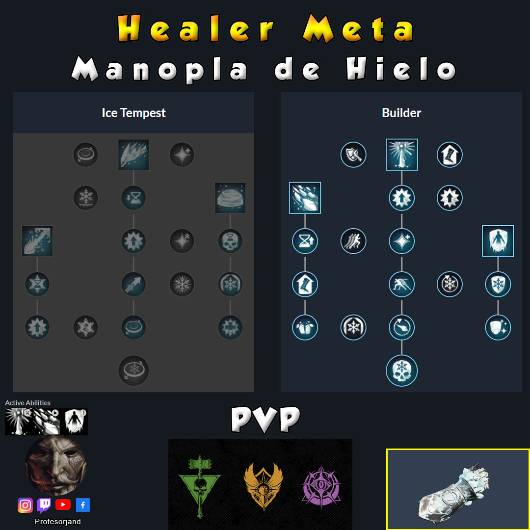 Healer Meta Manopla de Hielo Maestrias PvP New World